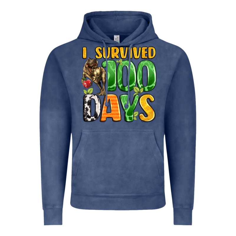 Dinosaur 100day Celebration Vintage Hoodie by LillyAllenDesigns | Teevron
