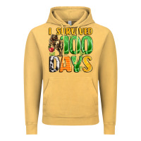Vintage Mustard dinosaur 100day celebration Vintage Hoodie - LillyAllenDesigns