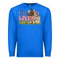 True Royal he lives easter Premium Sweatshirt - FaDigitalArtStudio