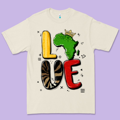 Africa Love Premium Tee Designed By Maliassmallbusiness