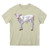 Mossy charolais calf Heavy Core Tee - LillyAllenDesigns