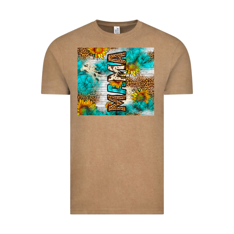 Mama Leopard Sunflower Vintage Tee by LillyAllenDesigns | Teevron
