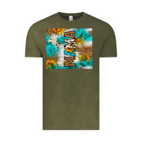 Vintage Olive mama leopard sunflower Vintage Tee - LillyAllenDesigns
