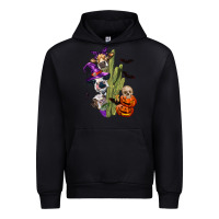 Black halloween cows Urban Hoodie - LillyAllenDesigns