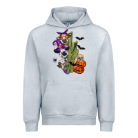 Heather Grey halloween cows Urban Hoodie - LillyAllenDesigns