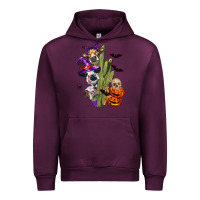 Mauve Wine halloween cows Urban Hoodie - LillyAllenDesigns