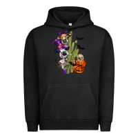Pigment Black halloween cows Urban Hoodie - LillyAllenDesigns