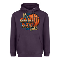 Plum it's game day y'all basketball Heavyweight Hoodie - FaDigitalArtStudio