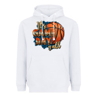 White it's game day y'all basketball Heavyweight Hoodie - FaDigitalArtStudio