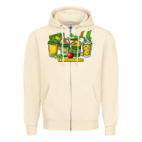 Sandshell St. Patrick's Day Teacher coffee cups Zipper Hoodie - HowdyJamesFarm