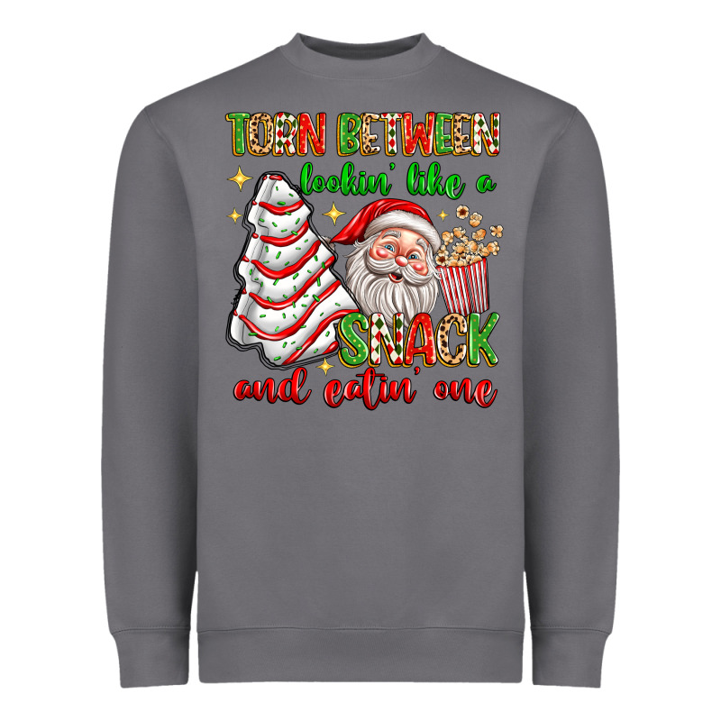 Torn Between Lookin' Like A Snack And Eatin' One Heavyweight Sweatshirt by texasbilliewilder | Teevron