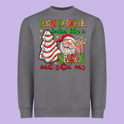 Torn Between Lookin' Like A Snack And Eatin' One Heavyweight Sweatshirt Designed By Texasbilliewilder