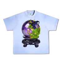 Grape Ice Halloween Frog With Crystal Ball Urban Heavy Tee - LillyAllenDesigns