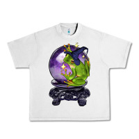 Lunar Rock Halloween Frog With Crystal Ball Urban Heavy Tee - LillyAllenDesigns