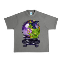 Tornado Halloween Frog With Crystal Ball Urban Heavy Tee - LillyAllenDesigns