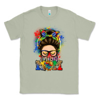 Matcha autism mom messy bun Classic Tee - LillyAllenDesigns
