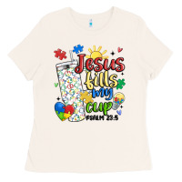 Bone autism jesus fills my cup Ladies Tee - MaliasSmallBusiness