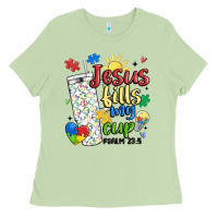 Matcha autism jesus fills my cup Ladies Tee - MaliasSmallBusiness