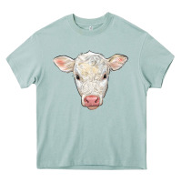 Arona charolais calf face Heavy Core Tee - LillyAllenDesigns