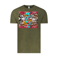 Vintage Olive mama cowhide  sunflowers Vintage Tee - LillyAllenDesigns