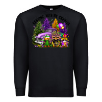 Black mardi gras hanging with my gnomies Premium Sweatshirt - FaDigitalArtStudio