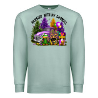 Seafoam mardi gras hanging with my gnomies Premium Sweatshirt - FaDigitalArtStudio