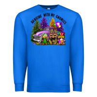 True Royal mardi gras hanging with my gnomies Premium Sweatshirt - FaDigitalArtStudio