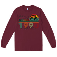 Burgundy Best Wife Since August 1990 Limited Edition Long Sleeve Tee - Bettercallsaul