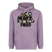 Lavender my heart is on that field soccer Heavyweight Hoodie - FaDigitalArtStudio