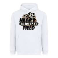 White my heart is on that field soccer Heavyweight Hoodie - FaDigitalArtStudio