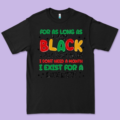 Black  Lifetime Premium Tee Designed By Maliassmallbusiness