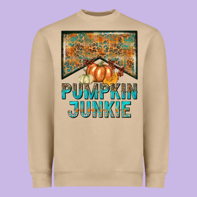 Pumpkin Junkie Heavyweight Sweatshirt Designed By Nancycooperartshop