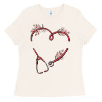 Bone custom heart stethoscope Ladies Tee - MaliasSmallBusiness