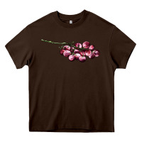 Chocolate Brown red grape Heavy Core Tee - AdoDesignShop