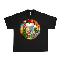 Black Saanen Goat Christmas Urban Heavy Tee - LillyAllenDesigns