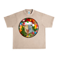French Oak Saanen Goat Christmas Urban Heavy Tee - LillyAllenDesigns