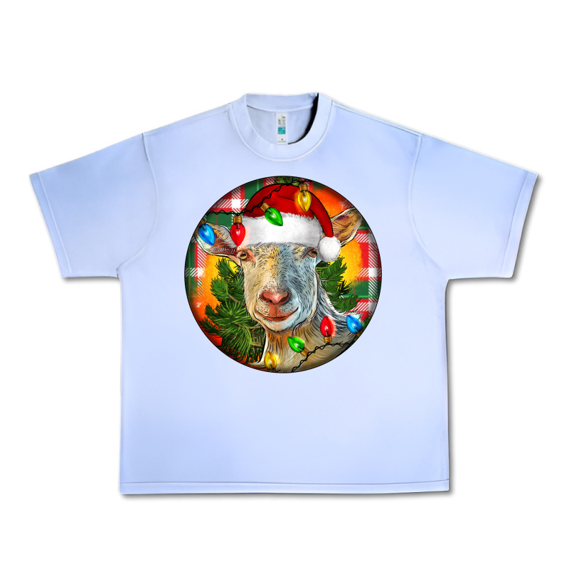 Saanen Goat Christmas Urban Heavy Tee by LillyAllenDesigns | Teevron