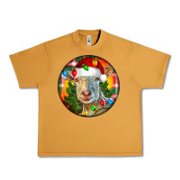 Peanut Butter Saanen Goat Christmas Urban Heavy Tee - LillyAllenDesigns