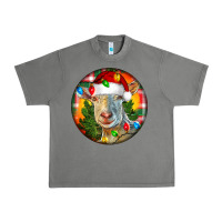 Tornado Saanen Goat Christmas Urban Heavy Tee - LillyAllenDesigns