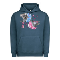 Pigment Midnight Navy Koalas With Tutu Urban Hoodie - LillyAllenDesigns