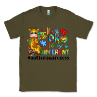 Army Green it s ok to be different giraffe Classic Tee - LillyAllenDesigns