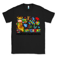 Black it s ok to be different giraffe Classic Tee - LillyAllenDesigns