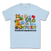 Dusty Blue it s ok to be different giraffe Classic Tee - LillyAllenDesigns