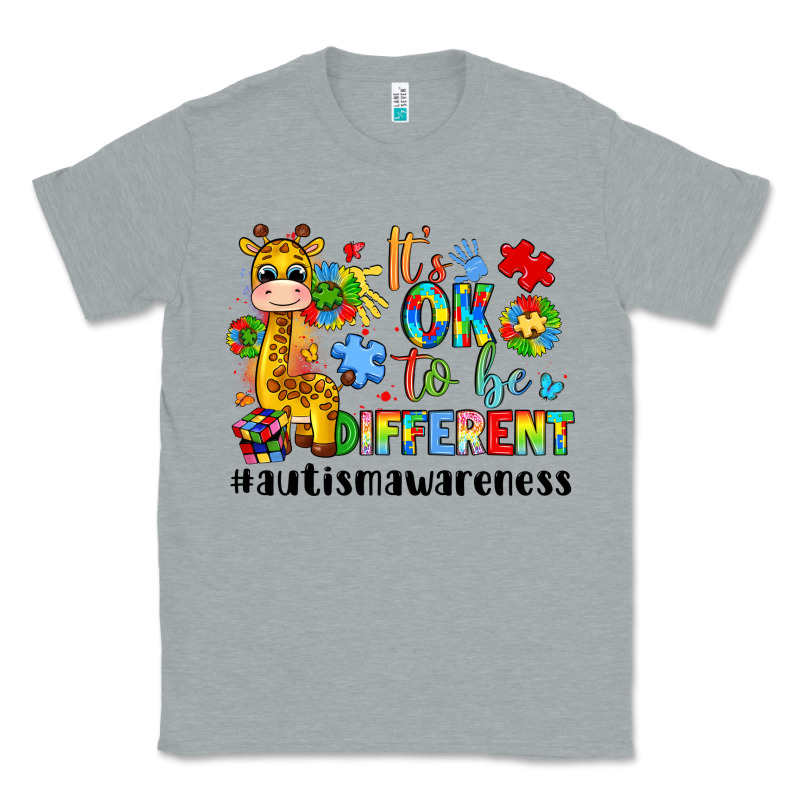 It S Ok To Be Different Giraffe Classic Tee by LillyAllenDesigns | Teevron