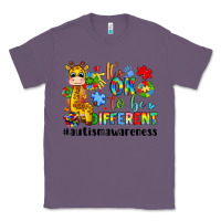 Lavender it s ok to be different giraffe Classic Tee - LillyAllenDesigns