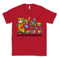 Red it s ok to be different giraffe Classic Tee - LillyAllenDesigns