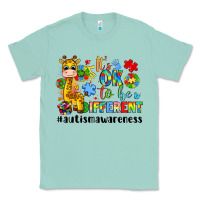 Seafoam it s ok to be different giraffe Classic Tee - LillyAllenDesigns