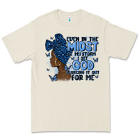 Bone even in the midst of may storm afro woman Premium Tee - MaliasSmallBusiness