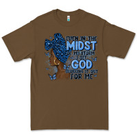 Cacao even in the midst of may storm afro woman Premium Tee - MaliasSmallBusiness