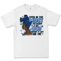 White even in the midst of may storm afro woman Premium Tee - MaliasSmallBusiness